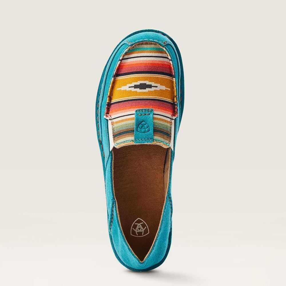 Ariat Cruisers Teal Suede western Slip On Shoes Women’s 8  NEW
